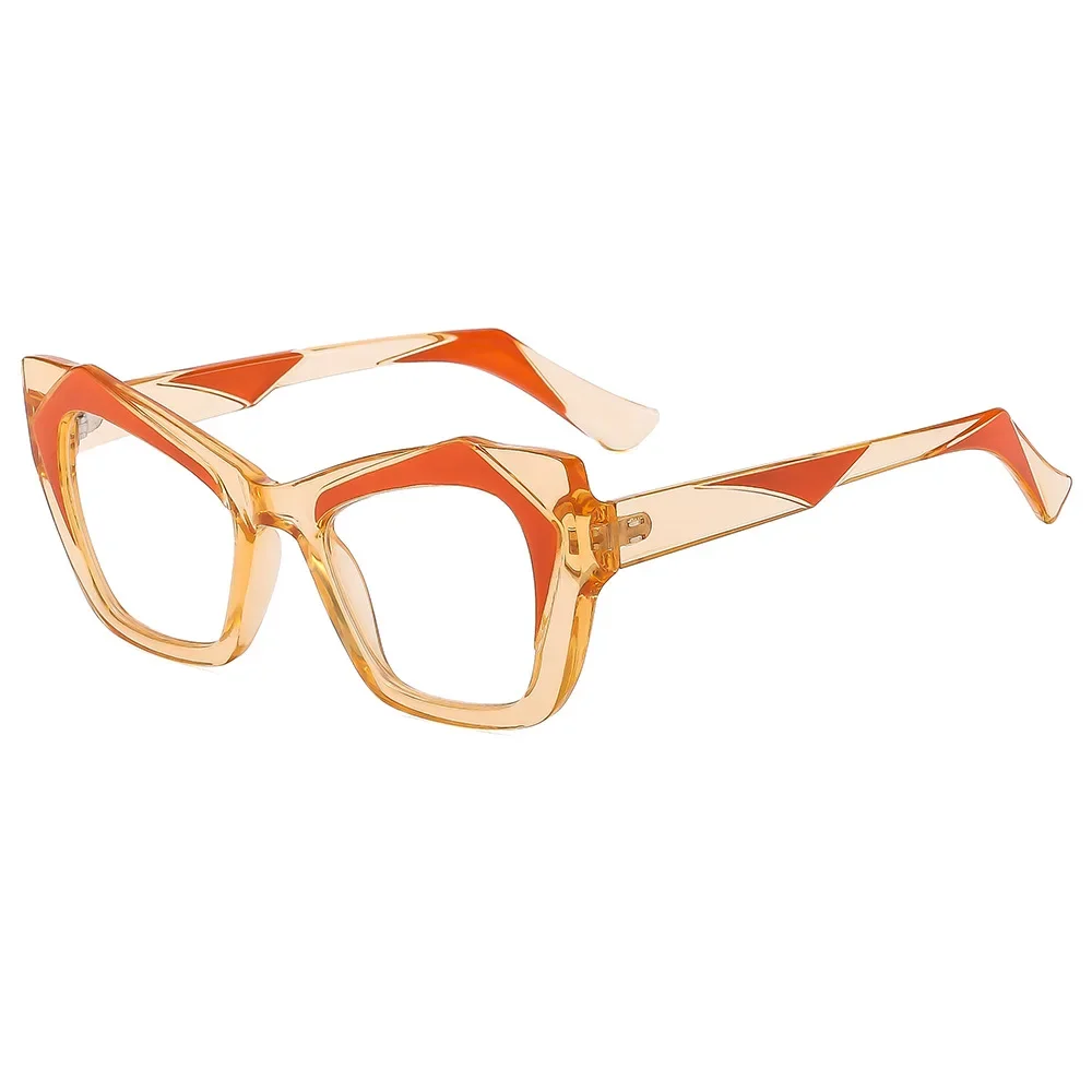 Large Frame Cat Eye Reading Glasses, Personalized Fashion Glasses, High-definition Anti Blue Light Presbyopia Glasses, 0 To+400