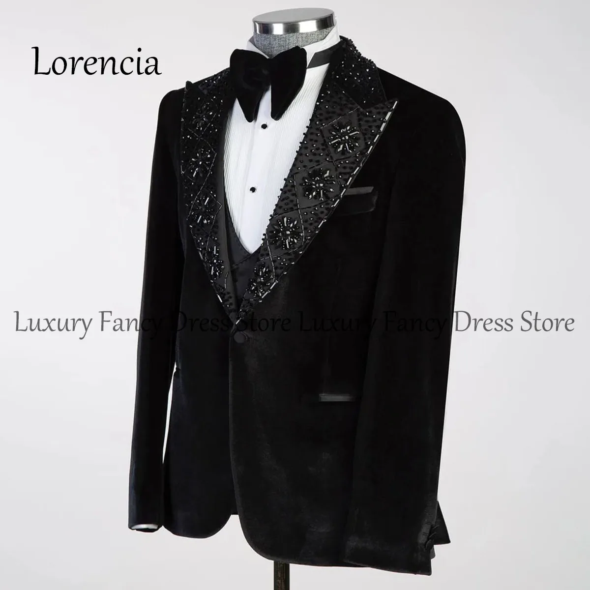 Customized Fashion Wedding Suits For Men With Zipper Formal Slim Fit 2 Pieces Sets Groom Tuxedos Peaked Lapel Male Prom Blazers