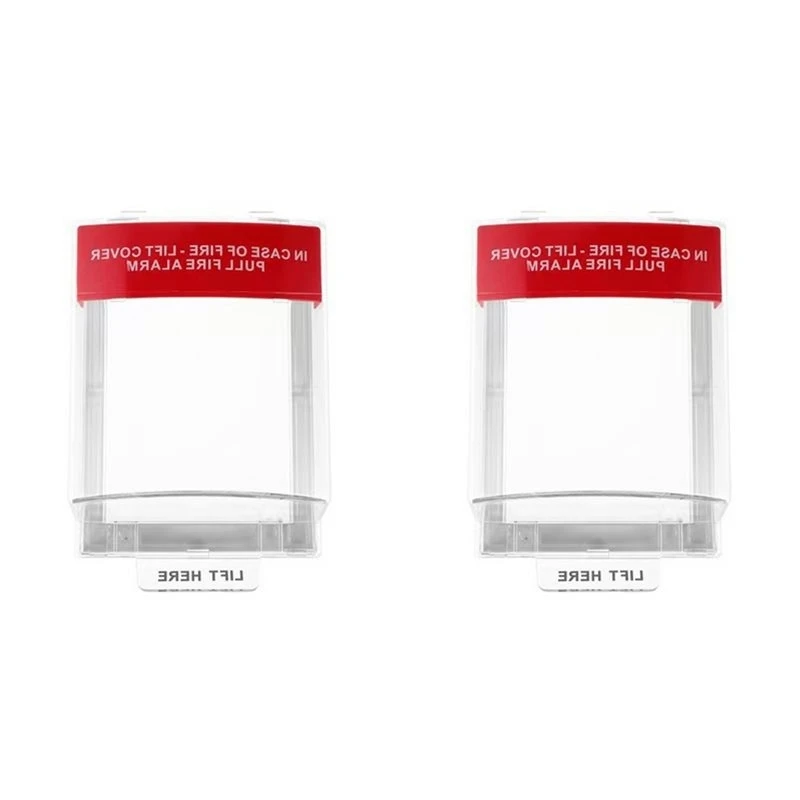 2 Set Fire Alarm Cover: Fire Alarm Pull Station Covers Manual Call Point Protective Guard For Fireproof Switch Guard-Y41A