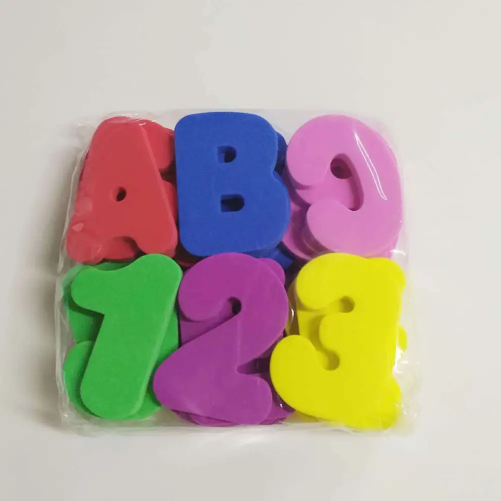 1Set Alphabet Number Eva Educational Playthings for Cognitive Learning Color Recognition Bathing Gift