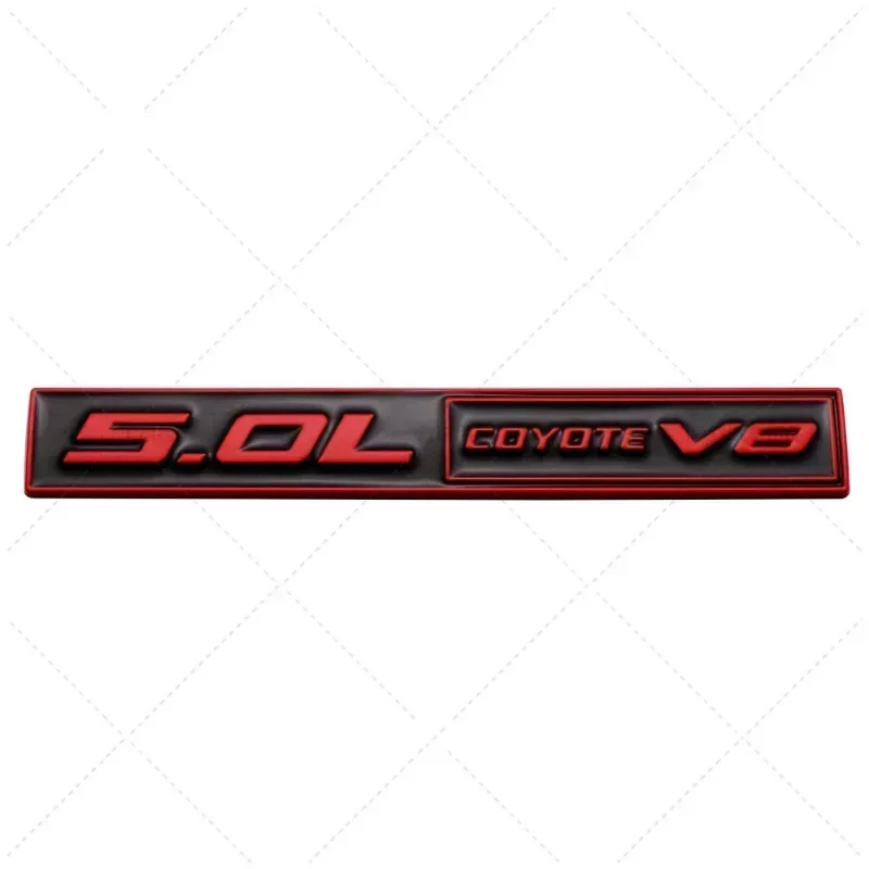 3D Metal 5.0 COYOTE V8 Rear Trunk Side Fender Emblem Badge Sticker Car Accessories For Ford Mustang 5.0 GT F150 FX4 Kuga MONDEO