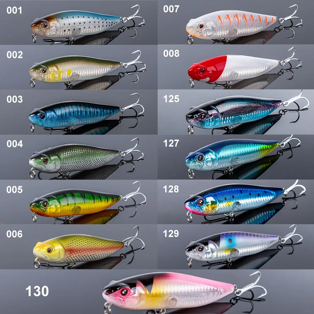 Noeby Topwater Pencil Fishing Lure 115mm 25.5g Surface Wobblers Artificial Hard Bait Swimbait for Sea Bass Pike Fishing Tackle