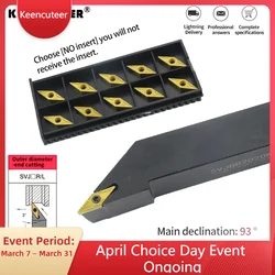 1pc SVJBR1212H11 SVJBR1616H11 SVJBR2525M11 External Turning Tool Holder VBMT11 Carbide Inserts Lathe Bar Cutting Tools Set