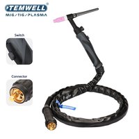 3M WP26 WP26FV TIG Welding Torch 200A Argon arc welding gun WP-26 wp-26fv Argon tungsten arc welding gun European interface