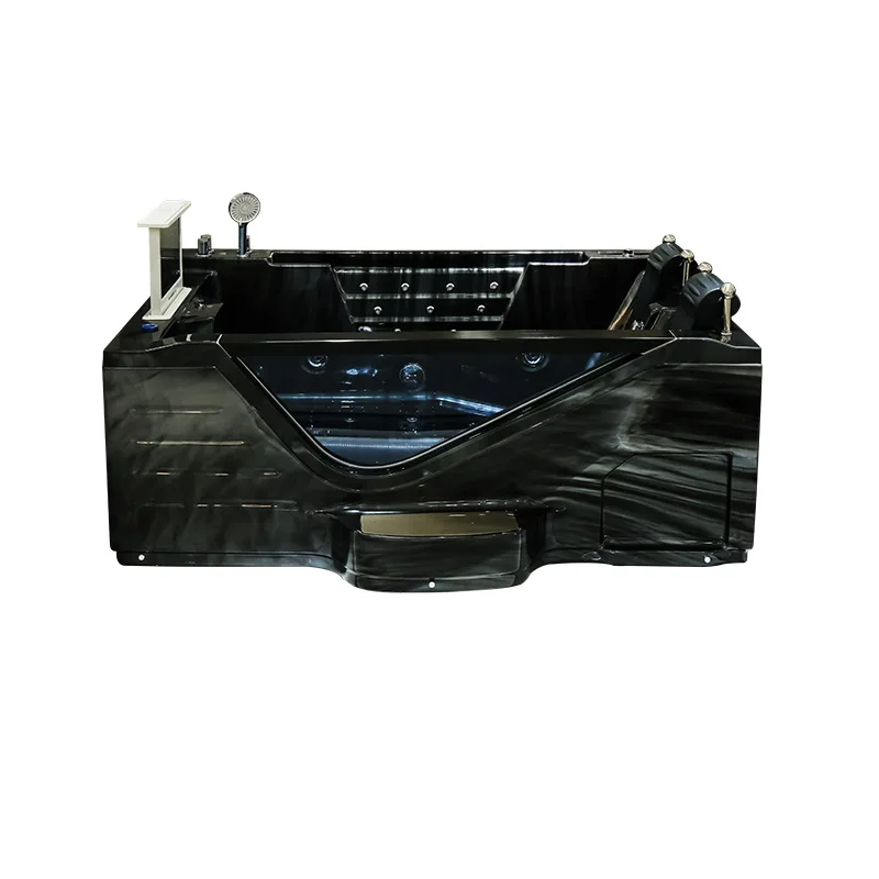 

Acrylic bathtub small apartment freestanding bathtub bluetooth lights thermostat with TV