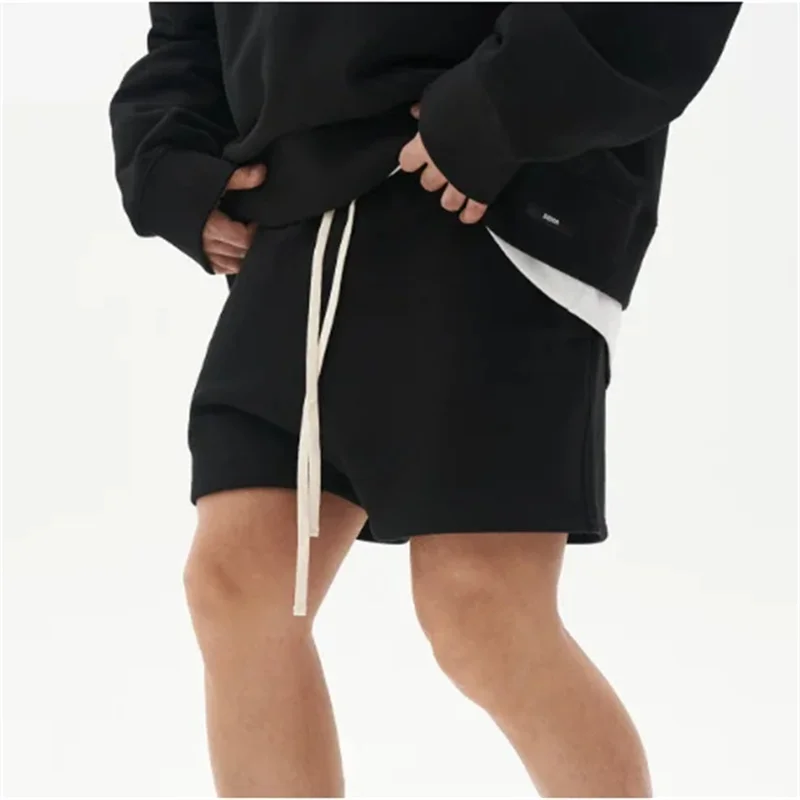 Summer Trendy Solid Color Men Shorts GYM Cotton Jogging Sport Men Fitness Shorts Male Fashion Loose Running Shorts Man Clothing