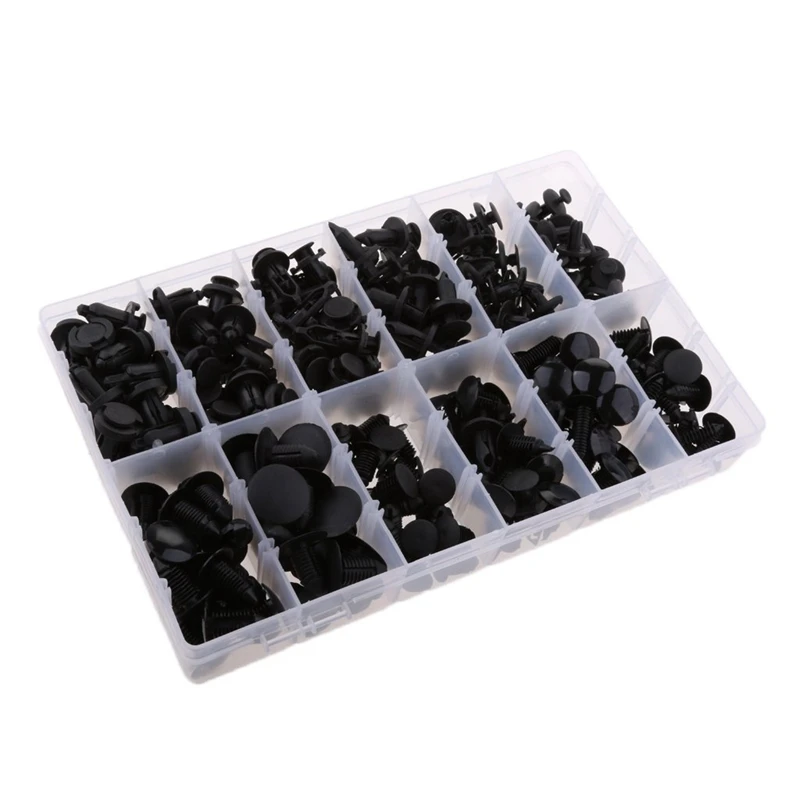 240 Piece Push Retainer Assortment Kit For Ford Toyota Honda With Clear Case