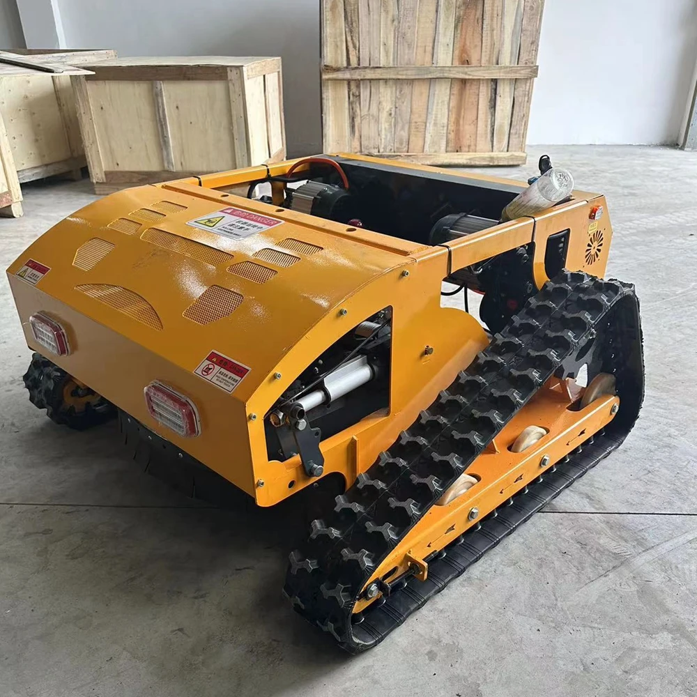Adjustable Tire Lawn Mower for Garden and Farm Cleaning Intelligent Remote Control Lawn Mower Ample Power Orchard Track Weeder