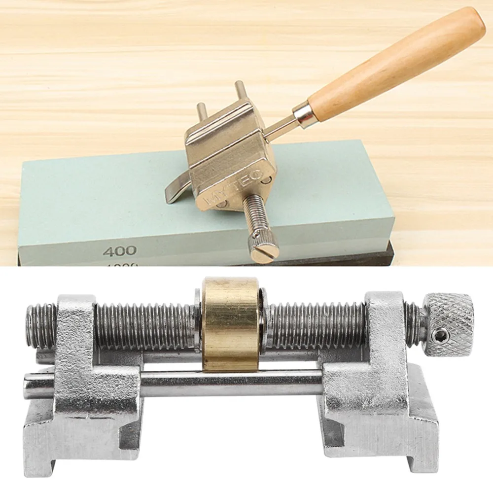 

New Stainless Steel Chisel Sharpener Silver Roller Honing Guide Planer Sharpener Woodworking