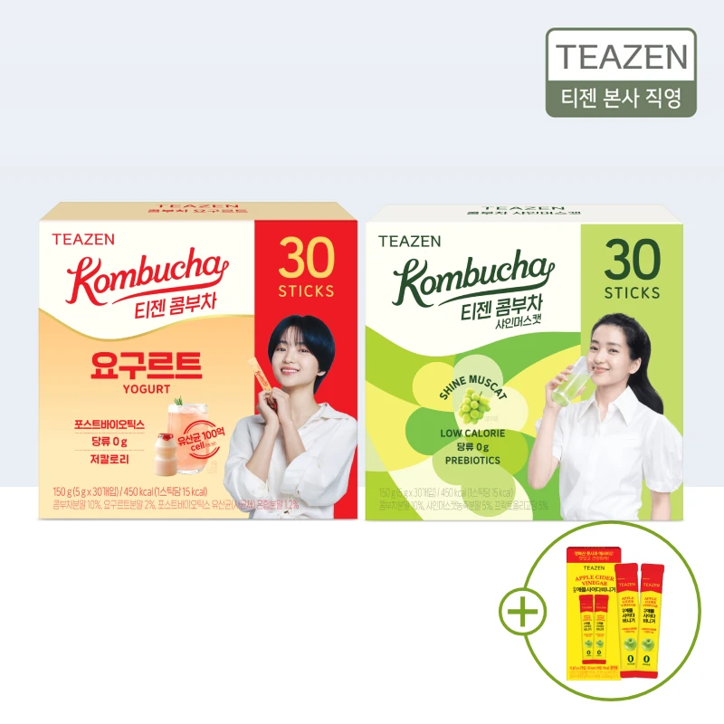 [1 + 1] teazen kombucha yogurt 30 stick + ShineMuscat 30 stick