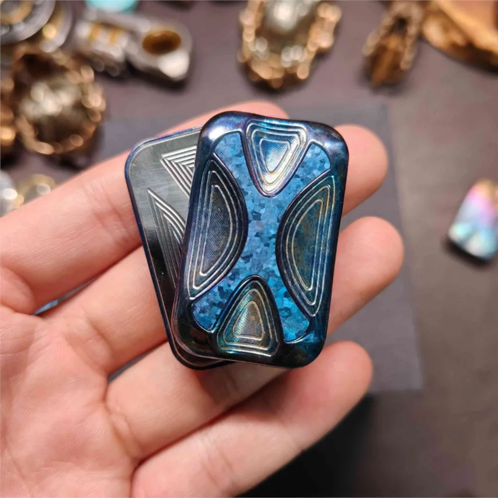 X7 Unlimited Pushing Slider Titanium Gradient Fidget Slider Fidget Toys For Adults Antistress Toy Fidget Sliders Metal