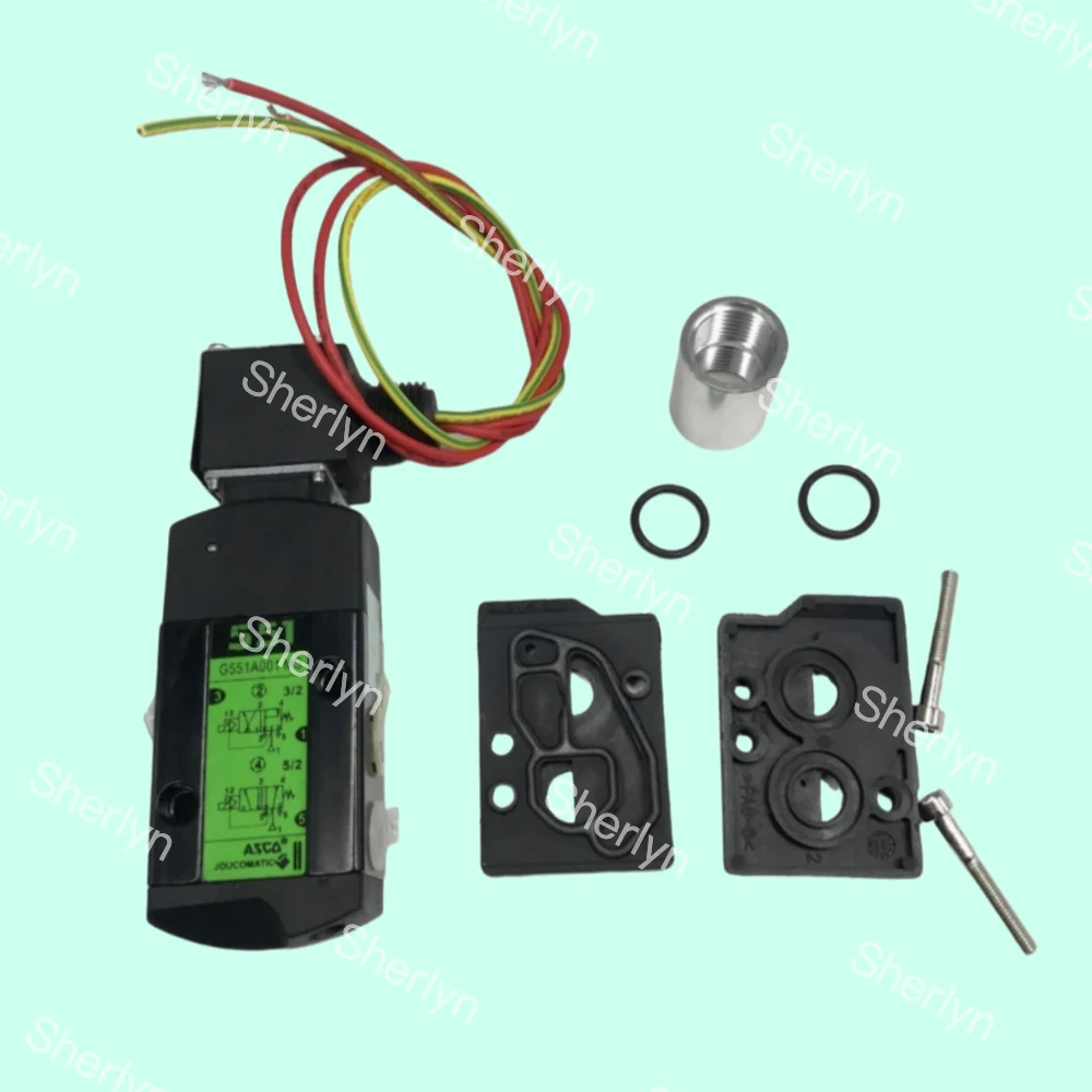 

ASCO EFG551A001MS Solenoid Valve 551 Series Plate Single Coil 1/4 Caliber