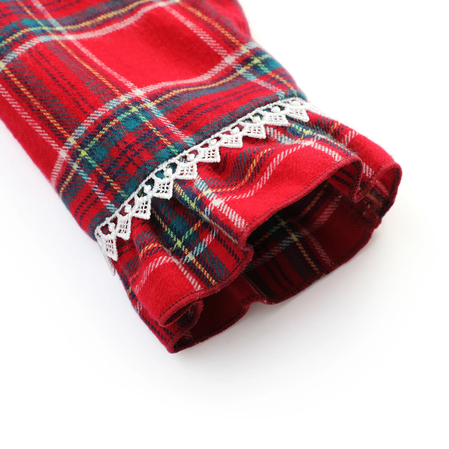 Kids red plaid pajamas baby boy and girl pajamas flannel family matching Christmas pyjamas sets