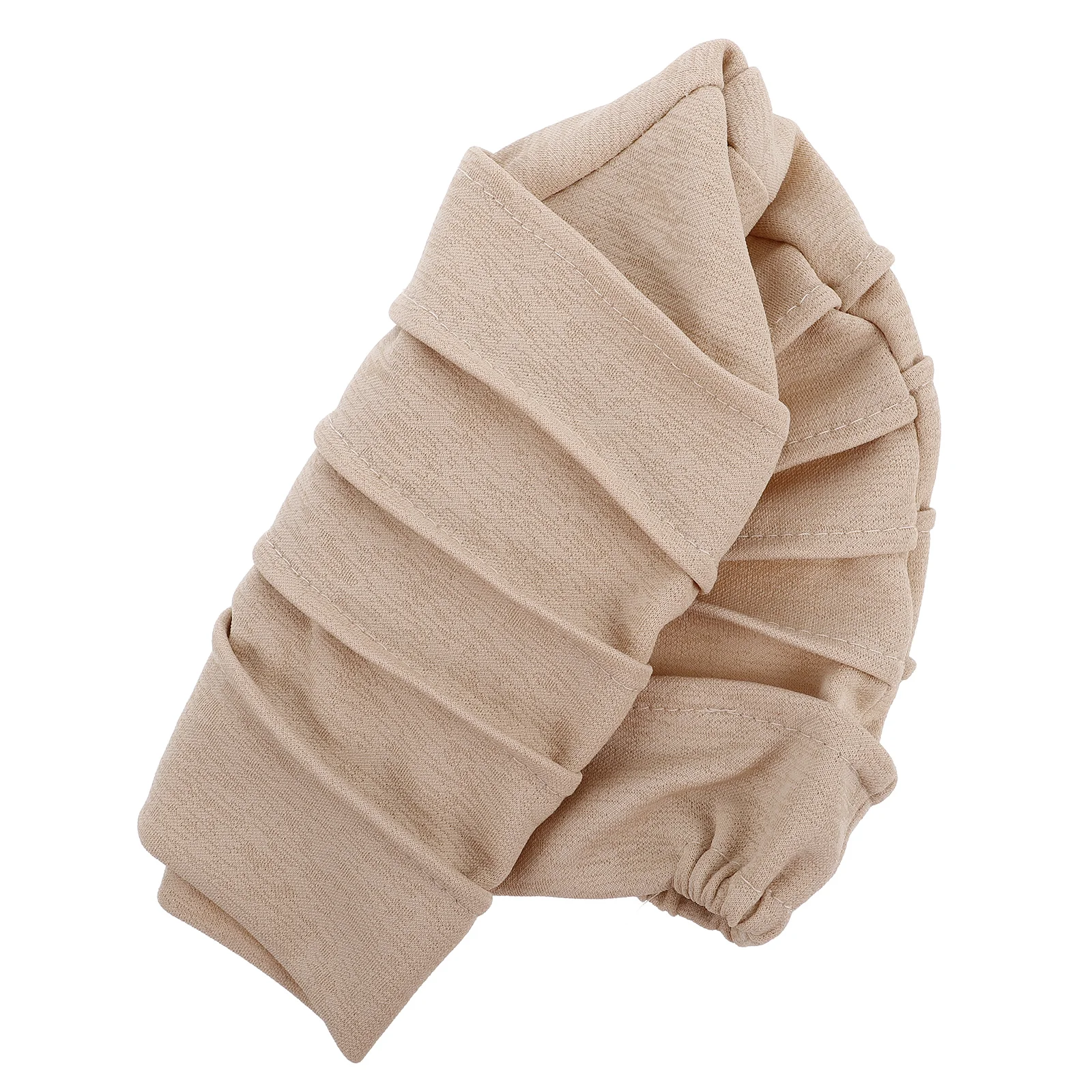 Gorro tipo jersey con persianas, turbante decorativo para dormir, gorro, gorro, envoltura Beige, ducha Miss