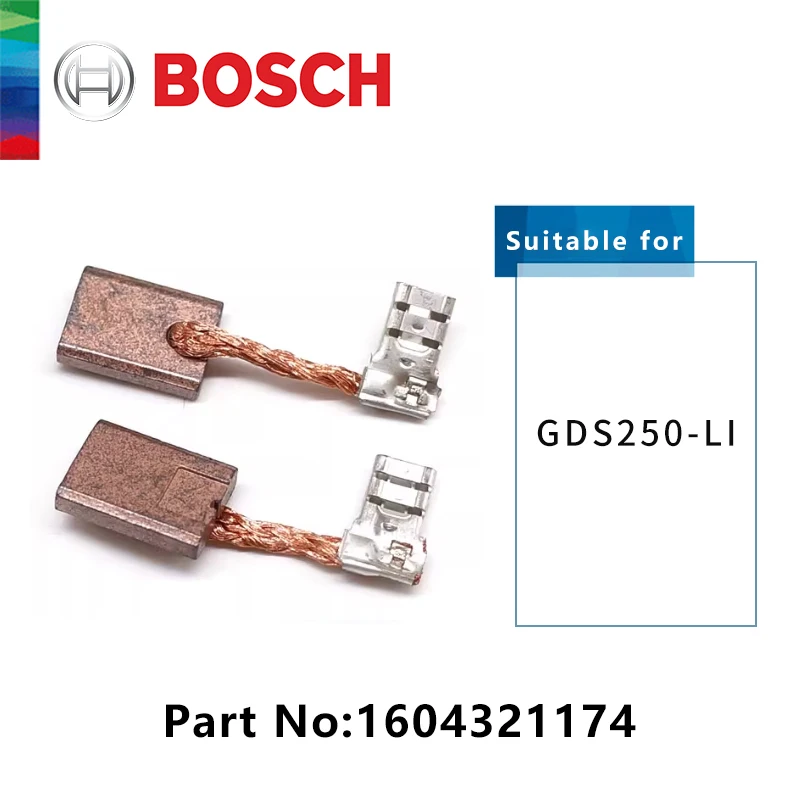 

Карбоновая щетка для Bosch, оригинальные гаечные ключи GDS 250 Li, запчасти для ремонта, электроинструменты, запасные части, номер 1604321174