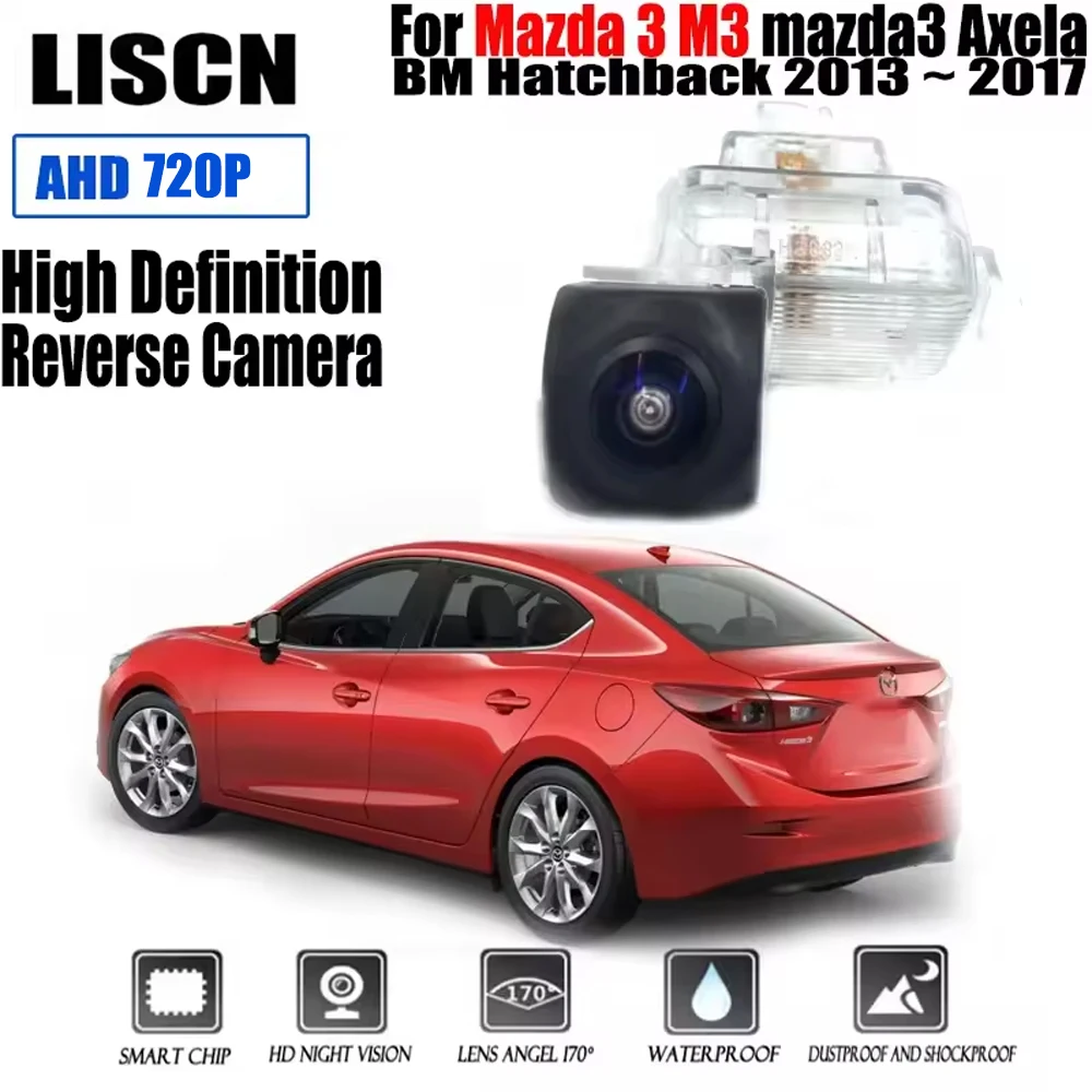Rear View Parking Camera For Mazda 3 M3 mazda3 Axela BM Hatchback 2013 ~ 2017 Night Waterproof Backup Reversing Camera Trunk