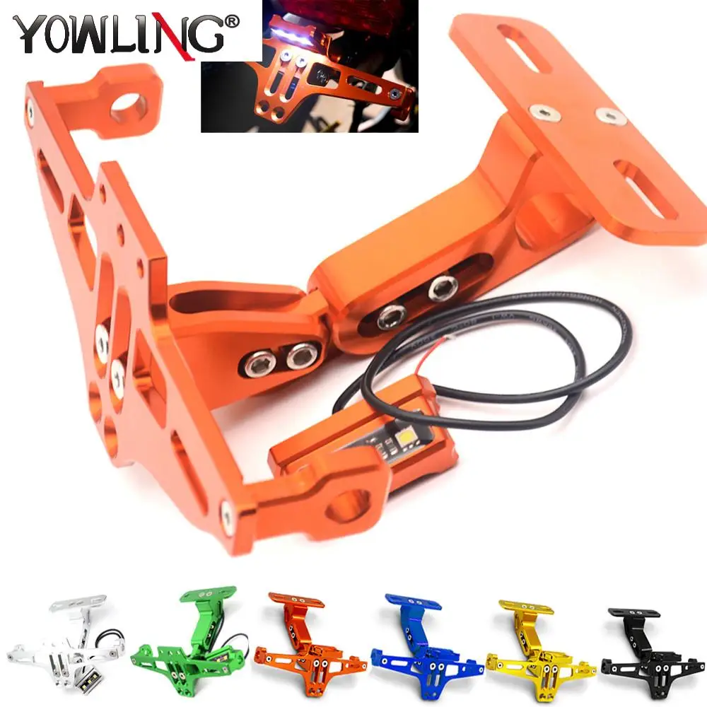 

Motorcycle License Plate Bracket Licence Plate Holder Frame Number Plate For honda CG125 CB190R 599 CB300F CB500F ABS 919