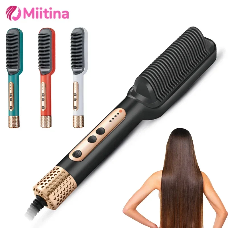 Professional Negative Ion Hair Straightener Hot Sale Mini Hair Straightener Hot Comb Customized Hairs Styling No harm to hairs