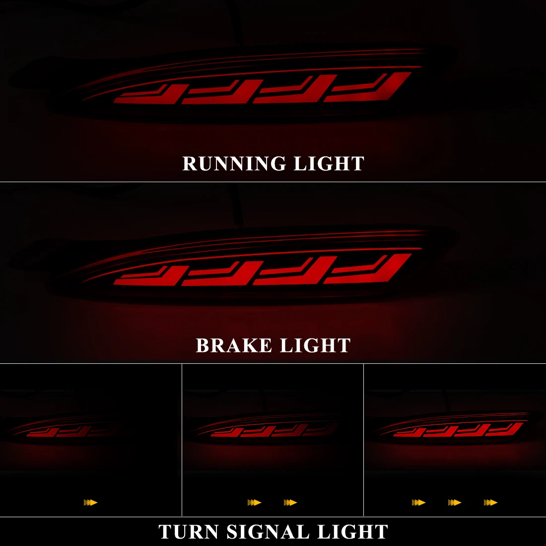 For Mazda CX5 CX-5 2022 2023 LED Rear Bumper Reflector Lights Auto Brake Warning Dynamic Turn Signal Lamps Car Accessories 12V