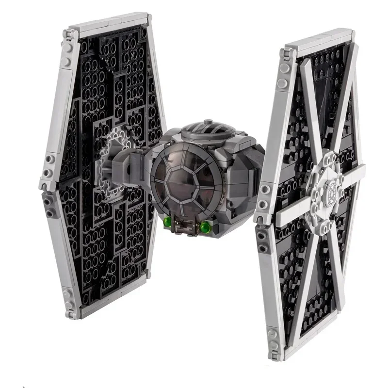 

MOC 400pcs+ Space War Series Tie Fighter DIY Building Blocks Sets With 3 Figures Educational Compatible Toys for Children
