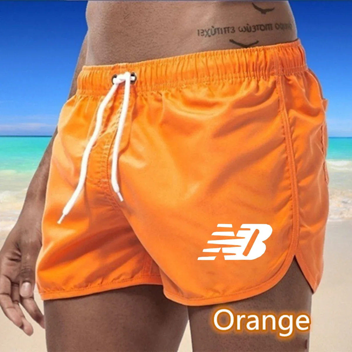 Zomer zwemshort voor heren Strandshorts Buitensporten Hardlopen Fitness Sneldrogend Ademende zwembroek voor heren nieuw
