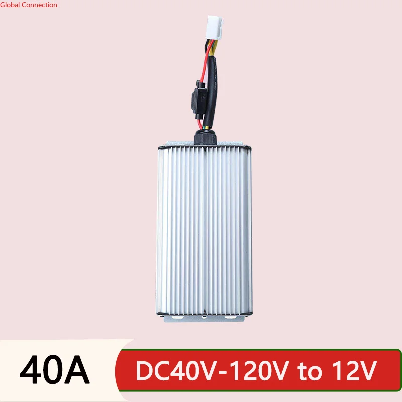 High Power DC Voltage Step-down Converter 48V 60V 72V 84V 96V To 12V 40A 480W for Golf Carts Electric Motorcycles Scooters