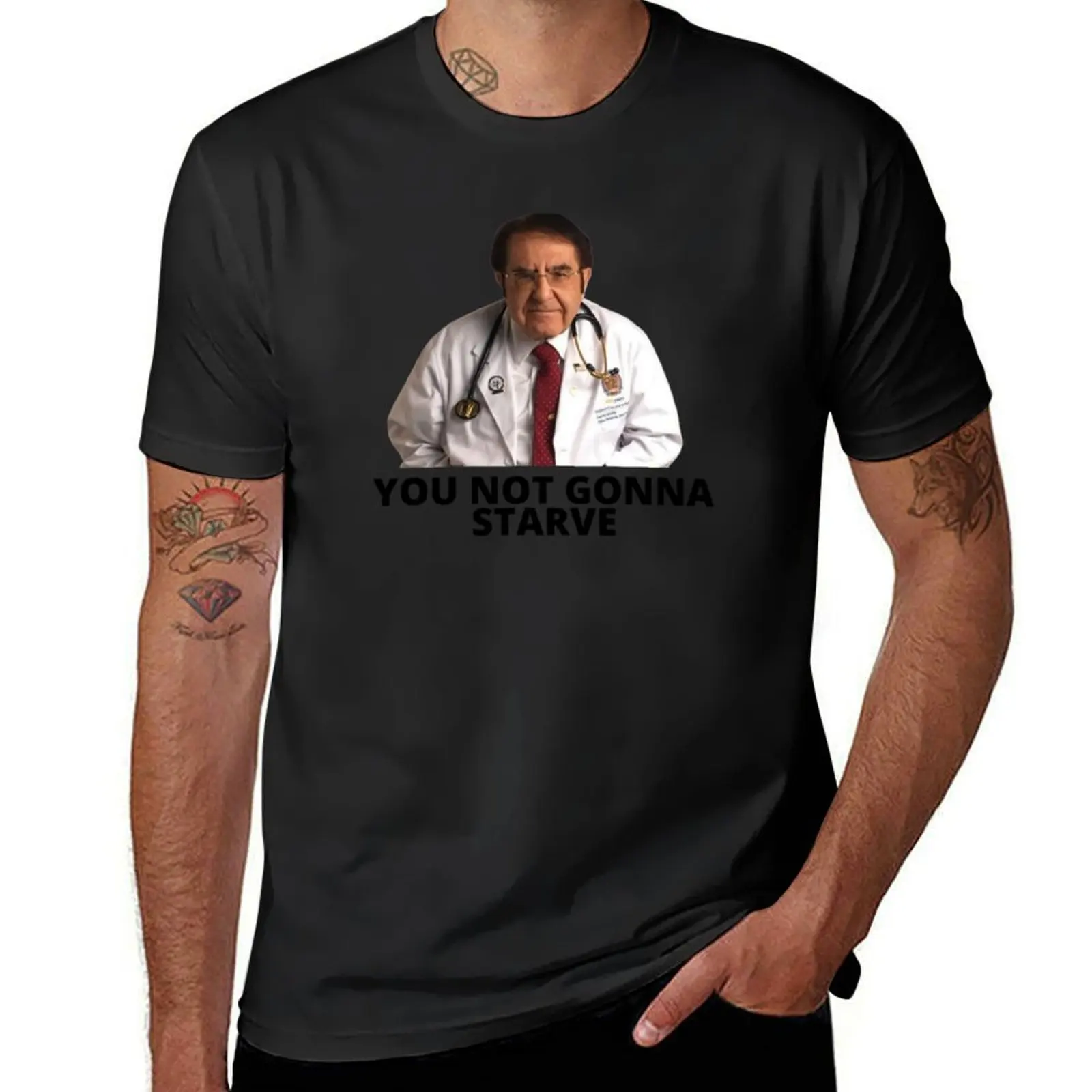 Dr Nowzaradan Sticker T-Shirt quick drying funnys mens cotton t shirts