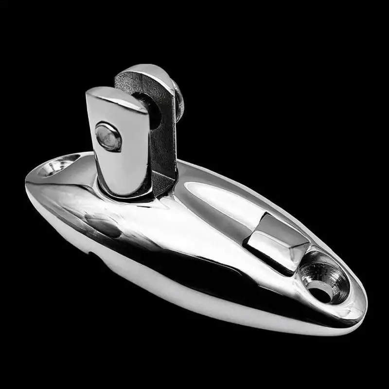 Stainless Steel 316 Ship Top Mount Swivel Deck Hinge Sheep Horn Mountain Seat Quick Release Pin Marine Accessories