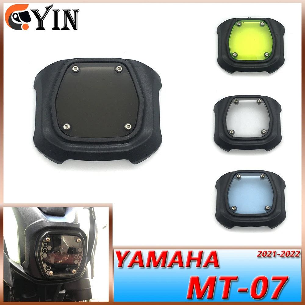 

For YAMAHA MT-07 2021 2022 MT07 21-22 Motorcycle Accessories Headlamp Shield Headlight Protector Screen Protective Cover Guard