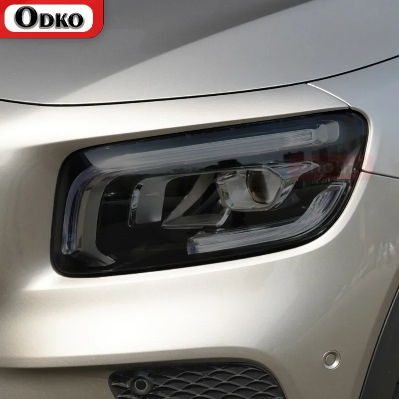

Smoked Black TPU Sticker Car Headlight Protective Film For Mercedes Benz W177 W176 W205 W206 C117 C118 X156 X253 C253 W213 W218