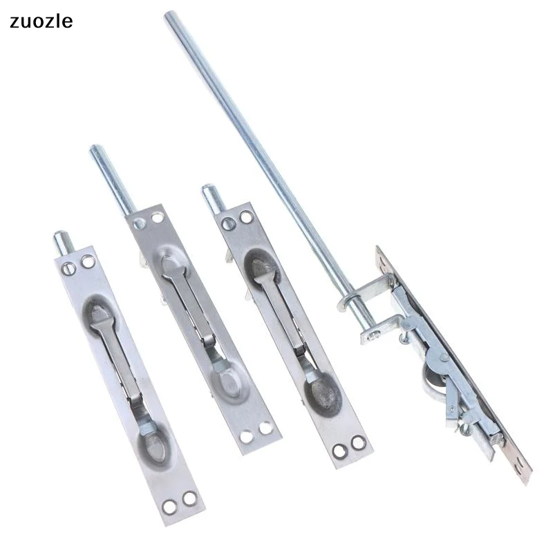 exquisiteStainless Steel Security Door Flush Bolt Durable Anti Theft Design Multiple Sizes For Home Gate Safety Use