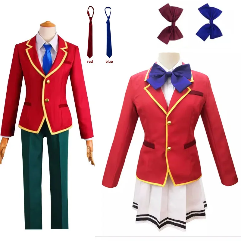 

Ayanokoji Kiyotaka Kikyou Kushida Horikita Suzune Cosplay Rer School Uniform Costume Custom made with 2 tie