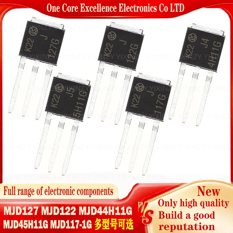 10PCS MJD127 MJD122 MJD44H11G MJD45H11G MJD117-1G TO251 MOSFET FET Diode Triode Integrated IC