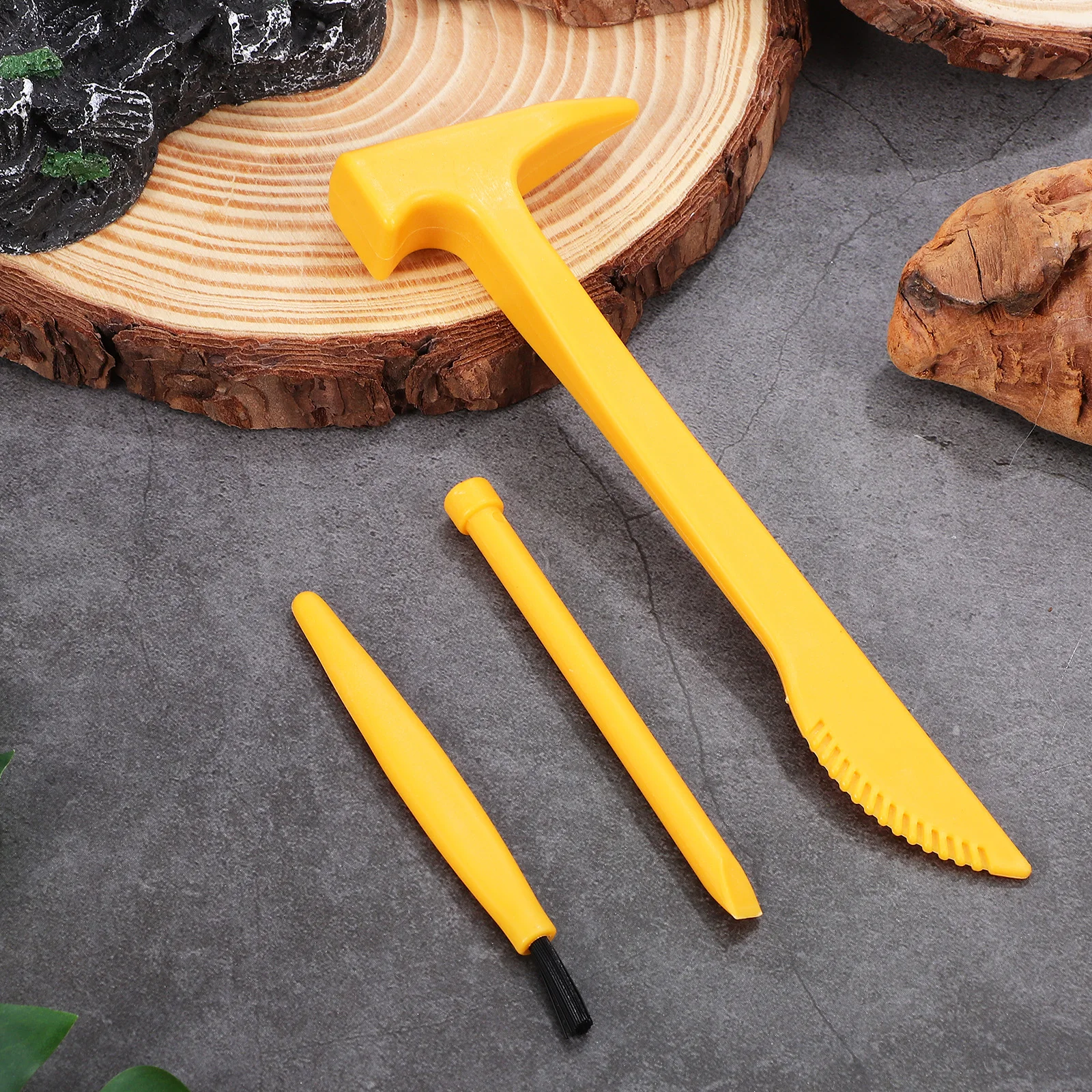 

1 set Dig Tool Set Safe Kids Hammer Toy PVC Dinosaur Digging Kit Archaeological Tools Children Play Lightweight Bright