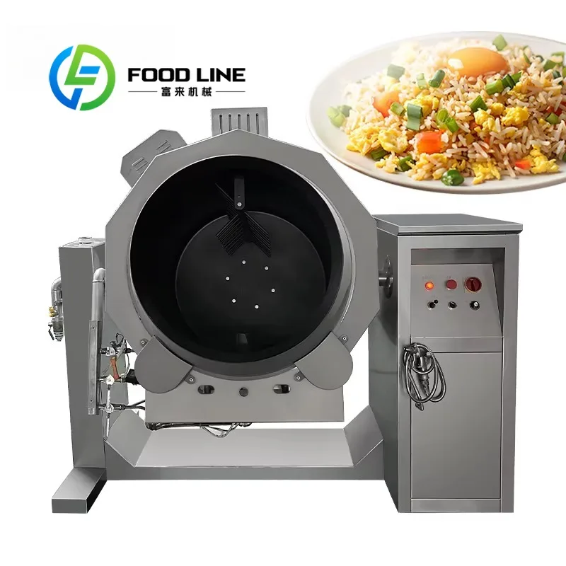 Smart Commercial Robot Cooker Multi Function Cooking Machine for Food Preparation Electric Stainless Steel High Capacity