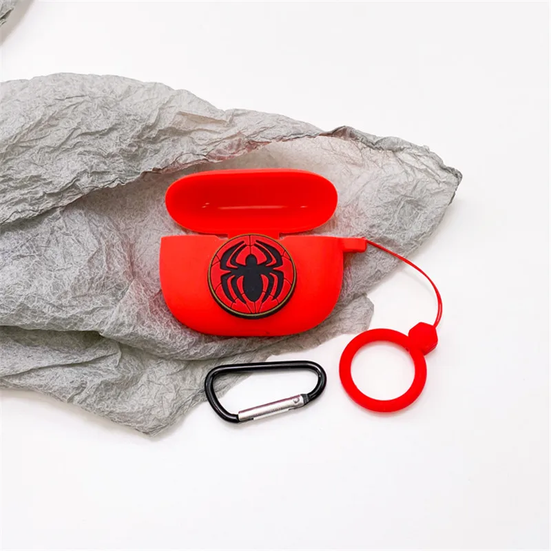 Hoạt Hình Tai Nghe Ốp Lưng Redmi Búp 4 Pro Silicone Không Dây Blutooth Tai Nghe Nhét Tai Sạc Hộp Vỏ Bảo Vệ Có Dây Buộc