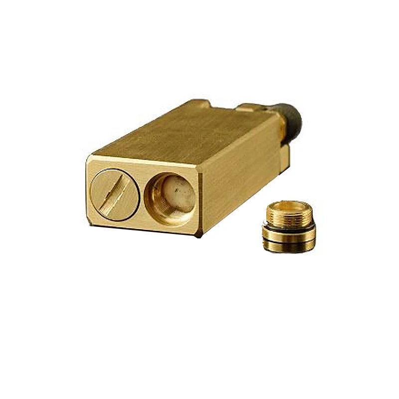 Hand-made Retro Brass Gasoline Lighter Cigarette Isqueiro Gift Men Cigarette Accessories