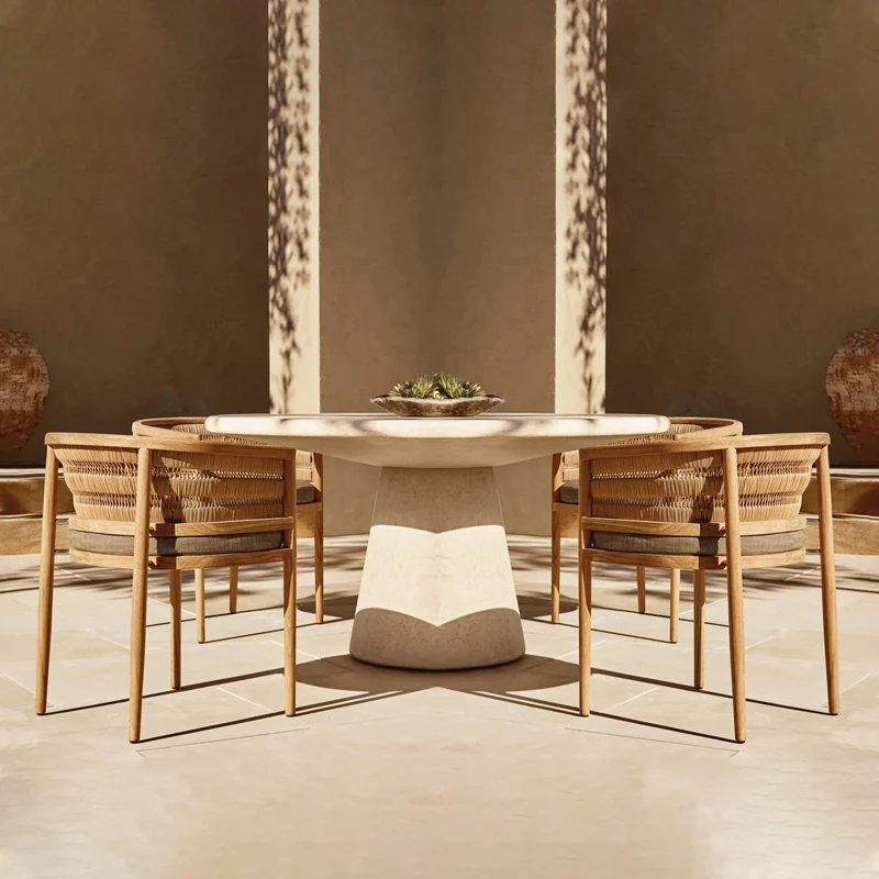 xx-Outdoor Sunscreen Aluminum Alloy Chair Metal Table Leisure Chair Set for Courtyard Hotel Villa for Open-Air Leisure^