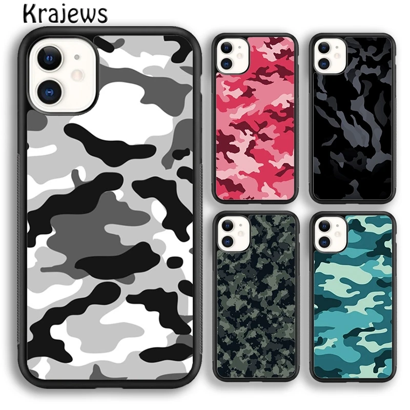 Camo Camouflage Combat Multicolor Phone Case Cover For iPhone 16 15 14 plus XS XR 11 12 mini 13 pro max coque Fundas