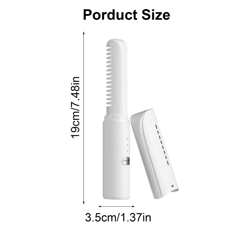 무선 머리 직선기 브러시, 머리 직선기 빗 여행/가정/야외 선물용 미니 휴대용 직선 빗