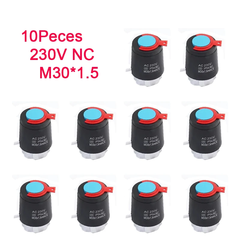 1/5/10 Stück Heizung 230 V, normalerweise offen und geschlossen, M30 x 1,5 mm, elektrischer Boden-Chef-TRV-Thermostatheizkörper