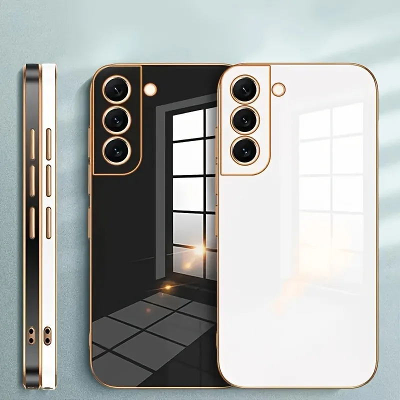 Phone Case for Samsung Galaxy Quantum Wide 6 5 Buddy Jump 4 3 2 Solid color electroplating shockproof protection back cover