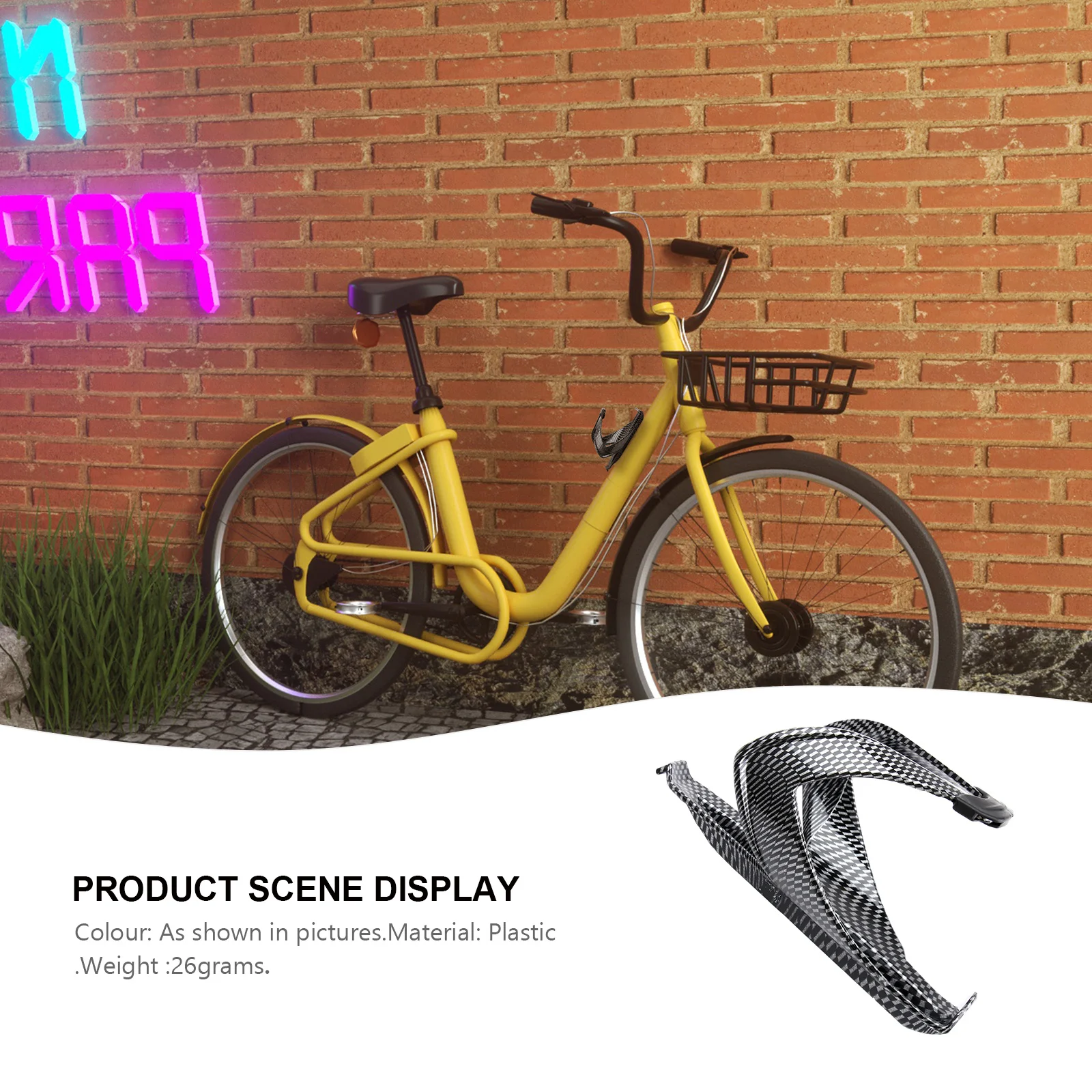 

Universal Bicycle Bottle Holder Carbon Fiber Design Holds 8Cm Bottles Lightweight Plastic Mount for Mountain Road Bikes Fast