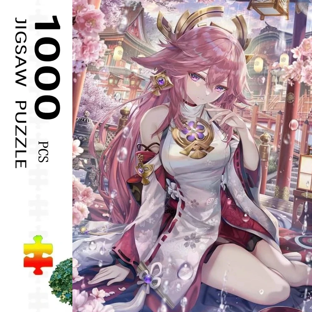 500 PCS Jigsaw Puzzle, Genshin Impact Female Characters Puzzles, Perfect for DIY Creative Fun with Family,Gift ,teasing Toy