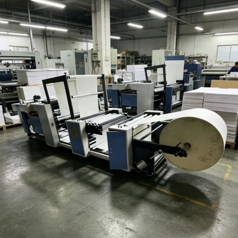 Customized Flexo Printing Machine 2 Colours Roll to Sheet Double Sides for Exercises Books&Notebooks Printing ZR920F1-1