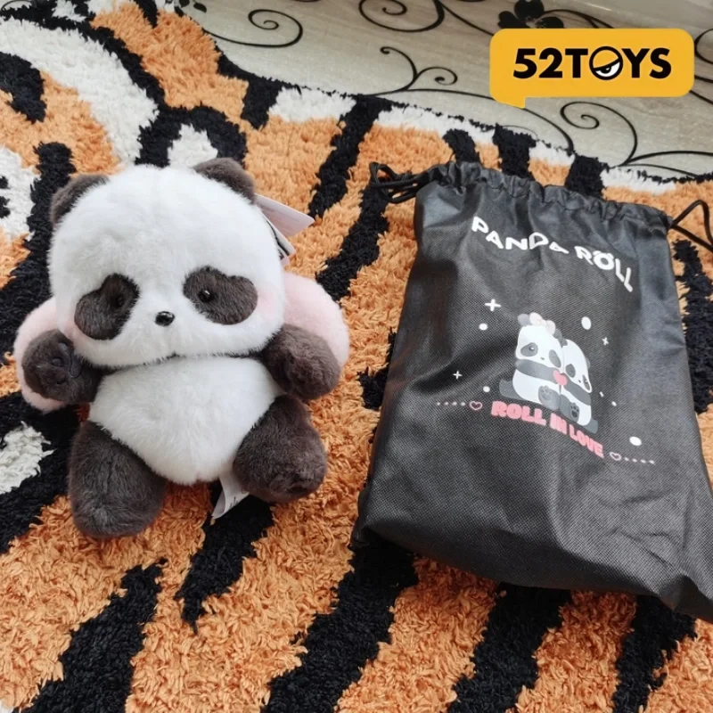 

52TOYS Pandaroll Plush Panda Doll Posable Joints Love Rolling Series Collectible Stuffed Figurine Home Decor Gift For Adult