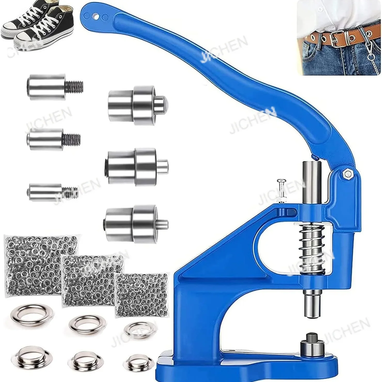 

HS Hand Press Corn Buckle Set Leather Buckle Machine Air Eye Buckle Hand Press Small