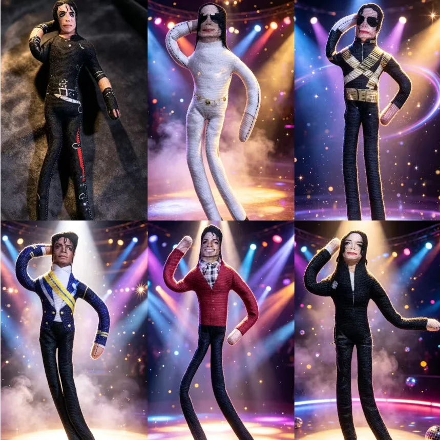 Poupée en peluche articulée Michael Jackson, le roi de la pop, accessoire de cosplay, décoration d'intérieur, cadeau de collection pour fans, poupée en coton de 26 cm