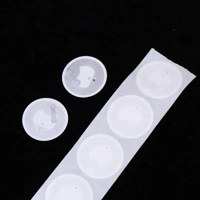 25mm 10Pcs RFID Tags Stickers Ntag215 NFC Tag 13.56MHz ISO14443A Sticker Phone Available RFID Adhesive Label