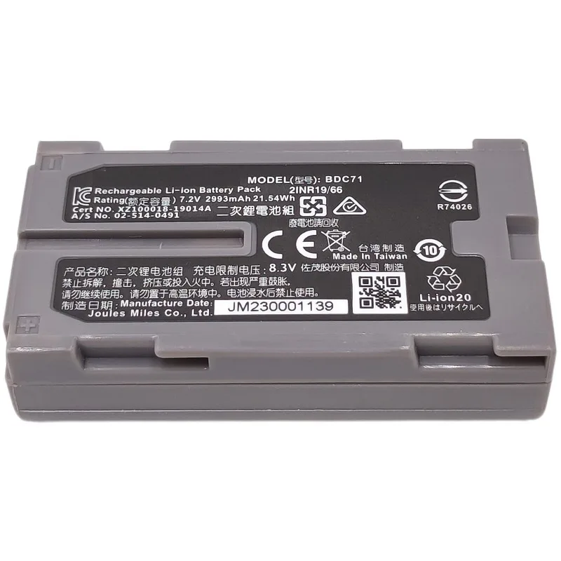 

New 7.2V 2993mAh BDC71 Li-Ion Battery e for GM-52 Total Station BDC71-